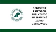 Sprzedaż złomu użytkowego - przetarg